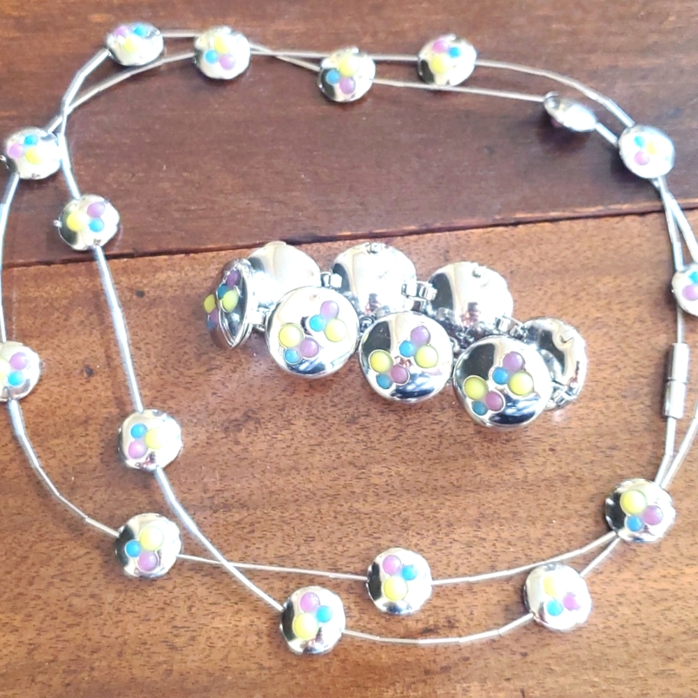 Bijoux Swatch Stainless Steel Necklace and Bracelet set - Picture 5 of 9